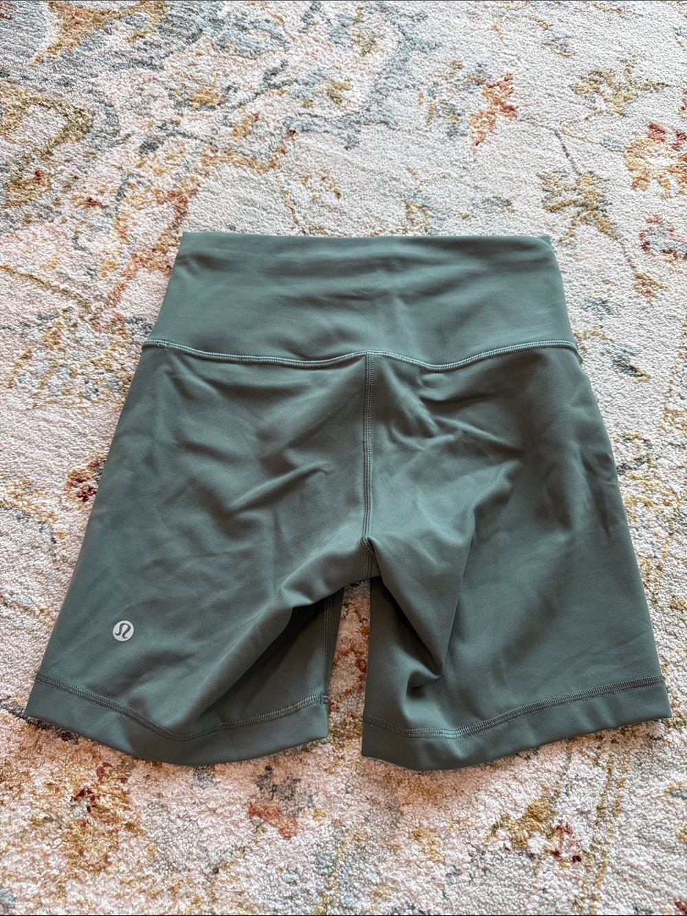 lululemon athletica High-Rise Sage Green Bike Shorts